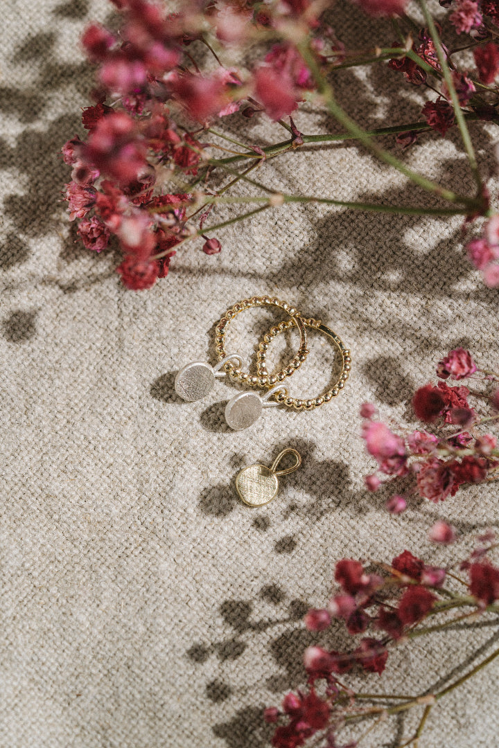 Creolen Gold Perldraht