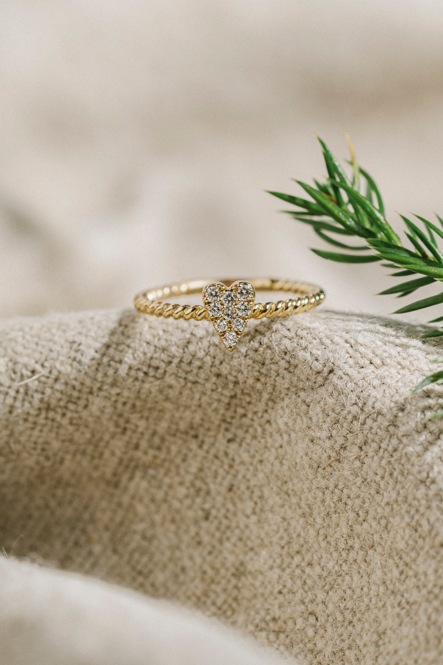 Ring Herz-Diamant